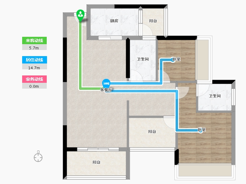 广东省-江门市-益丽龙湖-82.66-户型库-动静线