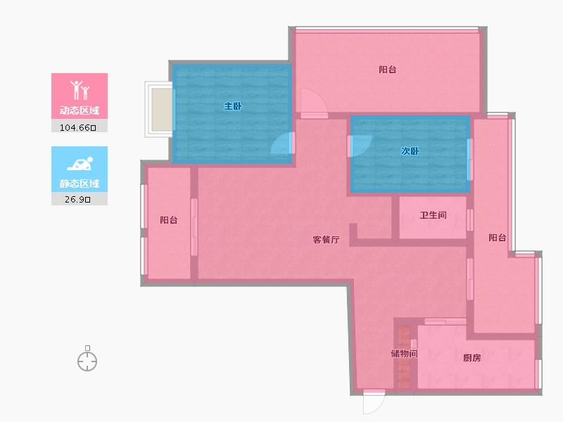 山东省-济宁市-裕隆·圣都花园-116.38-户型库-动静分区