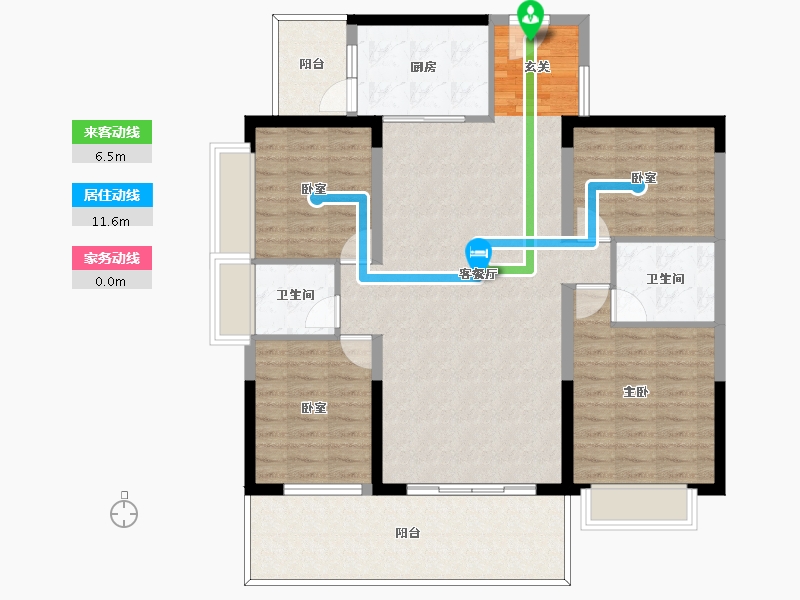 广东省-惠州市-御水龙庭-119.03-户型库-动静线