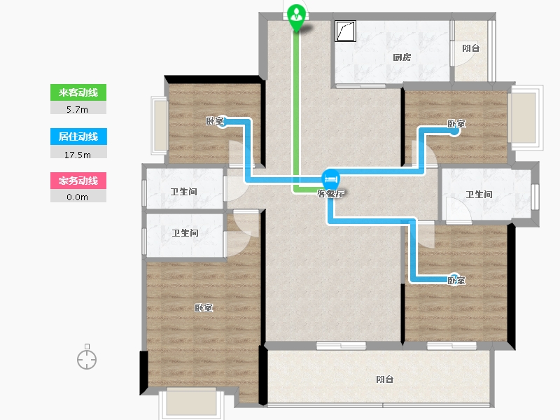 广东省-梅州市-飞翔云数码港-108.97-户型库-动静线