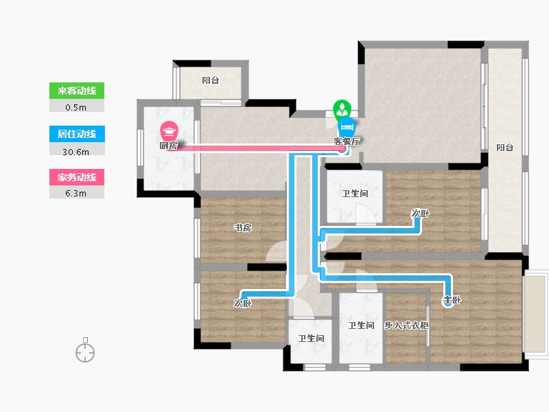 山东省-滨州市-悦海文苑-122.72-户型库-动静线