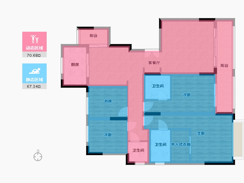 山东省-滨州市-悦海文苑-122.72-户型库-动静分区