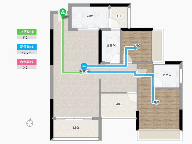 广东省-江门市-益丽龙湖-85.51-户型库-动静线