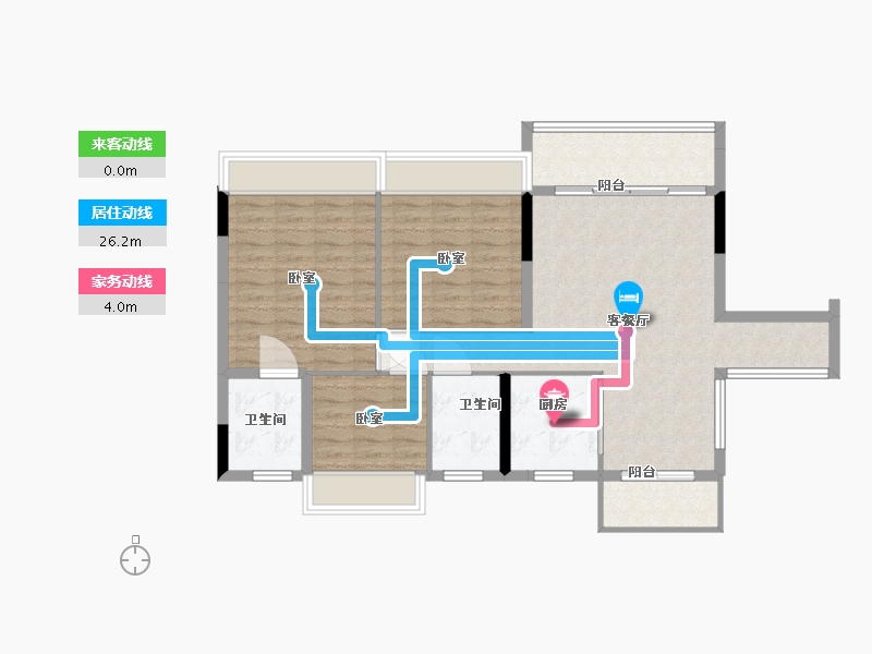 湖南省-郴州市-橙香家园-91.01-户型库-动静线