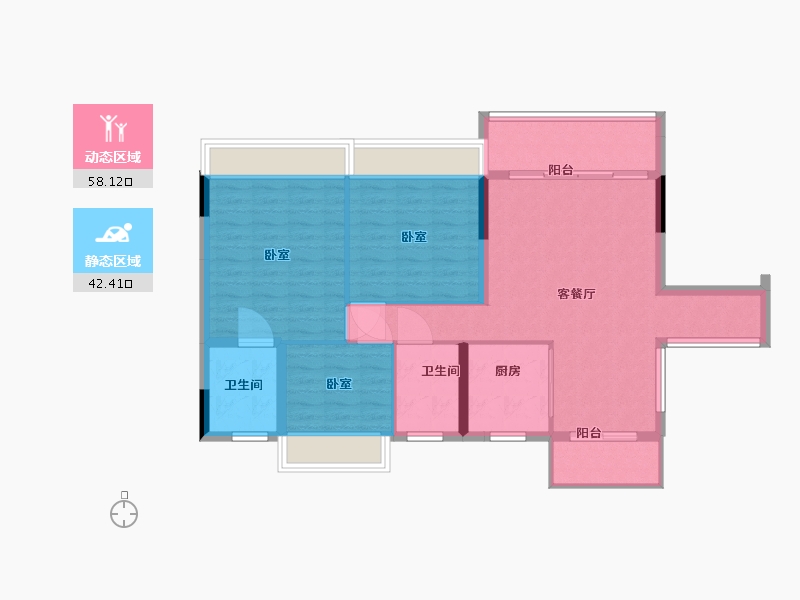 湖南省-郴州市-橙香家园-91.01-户型库-动静分区