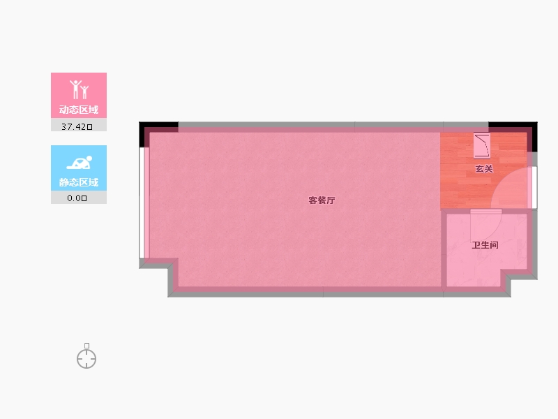 湖南省-怀化市-嘉鸿天街（榆园）-33.85-户型库-动静分区