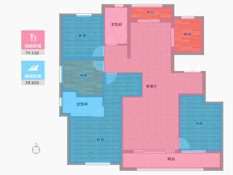 河南省-开封市-融创开封宸院-115.99-户型库-动静分区