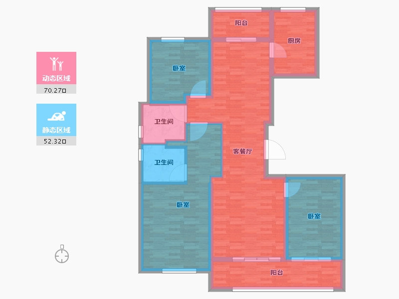 河南省-开封市-融创开封宸院-109.99-户型库-动静分区