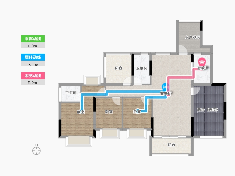 广东省-深圳市-金裕星河丹堤-119.02-户型库-动静线