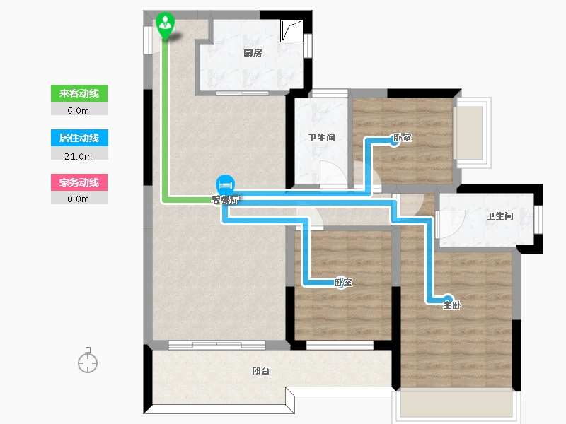 广东省-珠海市-天庆·晋海岸-84.52-户型库-动静线