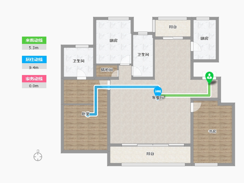 河南省-开封市-融创开封宸院-145.99-户型库-动静线