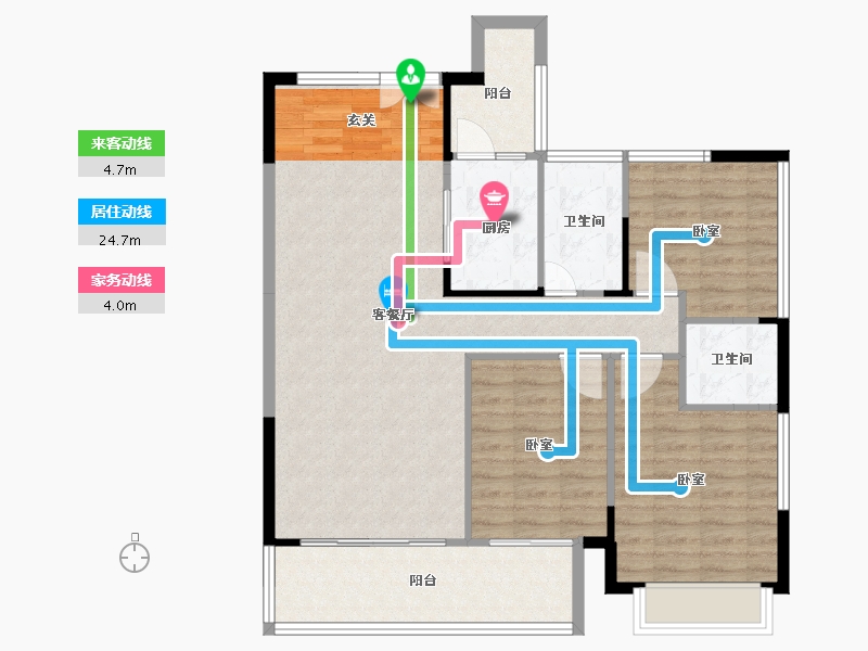 湖南省-怀化市-麻阳民投·长寿小镇-102.79-户型库-动静线