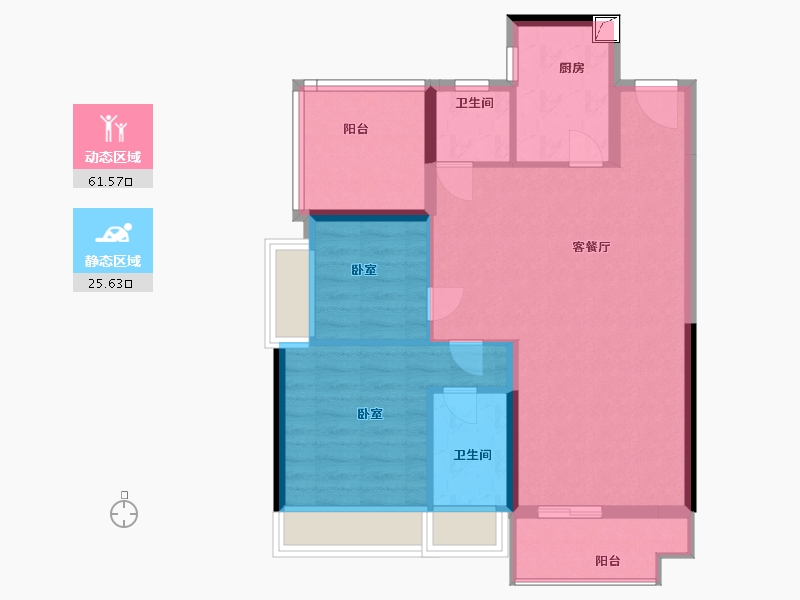 湖南省-郴州市-五岭央著-78.14-户型库-动静分区