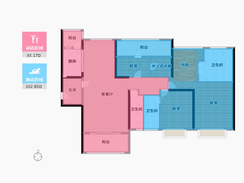 广东省-深圳市-天健天骄北庐-177.29-户型库-动静分区