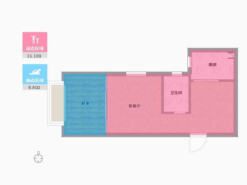 湖南省-怀化市-嘉鸿天街（榆园）-35.85-户型库-动静分区