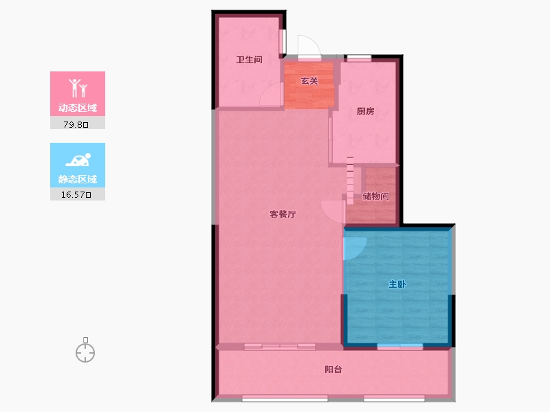 福建省-福州市-平潭正荣府·观邸-87.99-户型库-动静分区