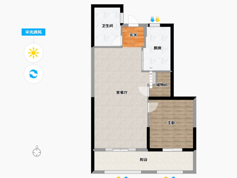 福建省-福州市-平潭正荣府·观邸-87.99-户型库-采光通风