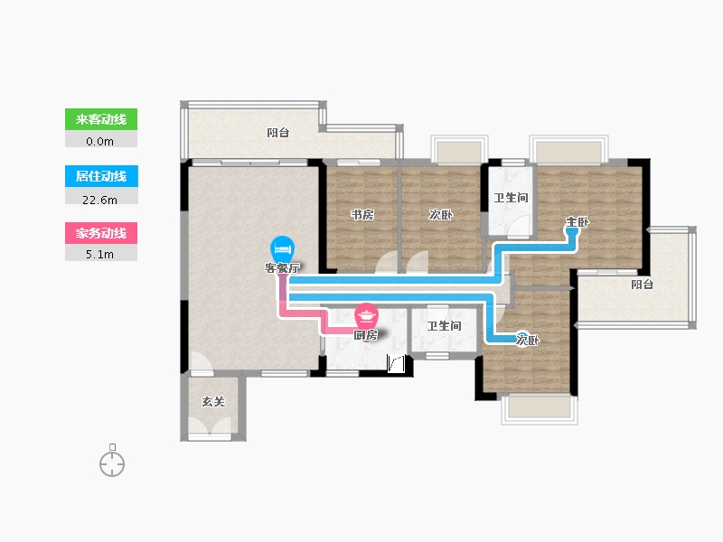 广东省-清远市-金地辉煌·富域城-123.05-户型库-动静线