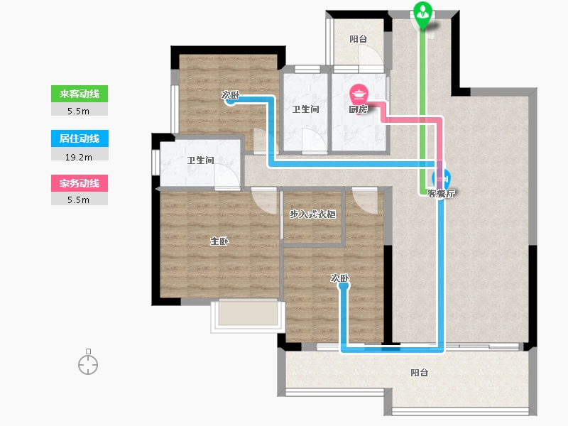 广东省-清远市-金地辉煌·富域城-103.85-户型库-动静线