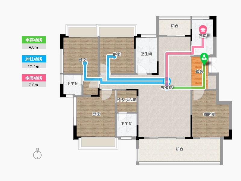 湖南省-怀化市-麻阳民投·长寿小镇-118.59-户型库-动静线