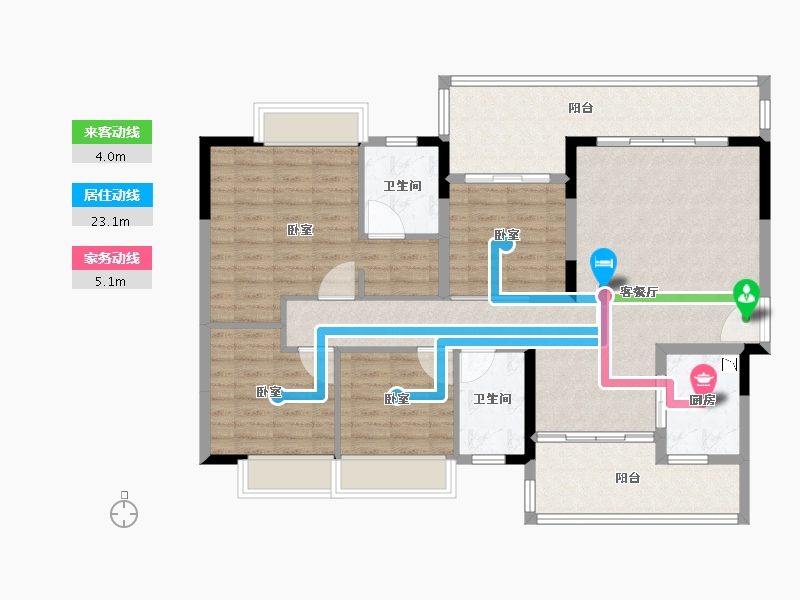 广东省-广州市-科城山庄·峻森园-116.00-户型库-动静线