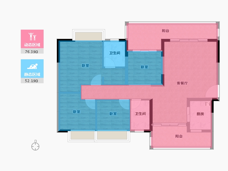 广东省-广州市-科城山庄·峻森园-116.00-户型库-动静分区