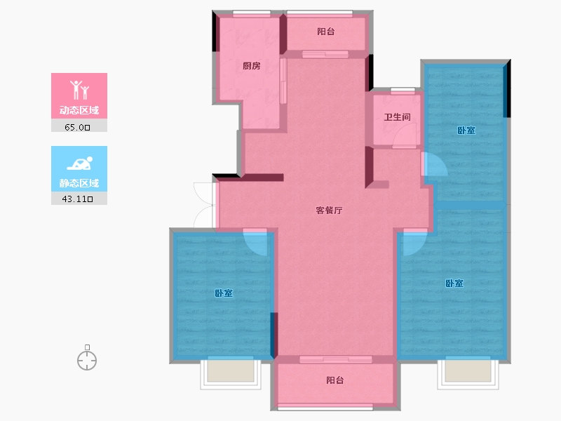 河南省-开封市-通许建业城-96.29-户型库-动静分区