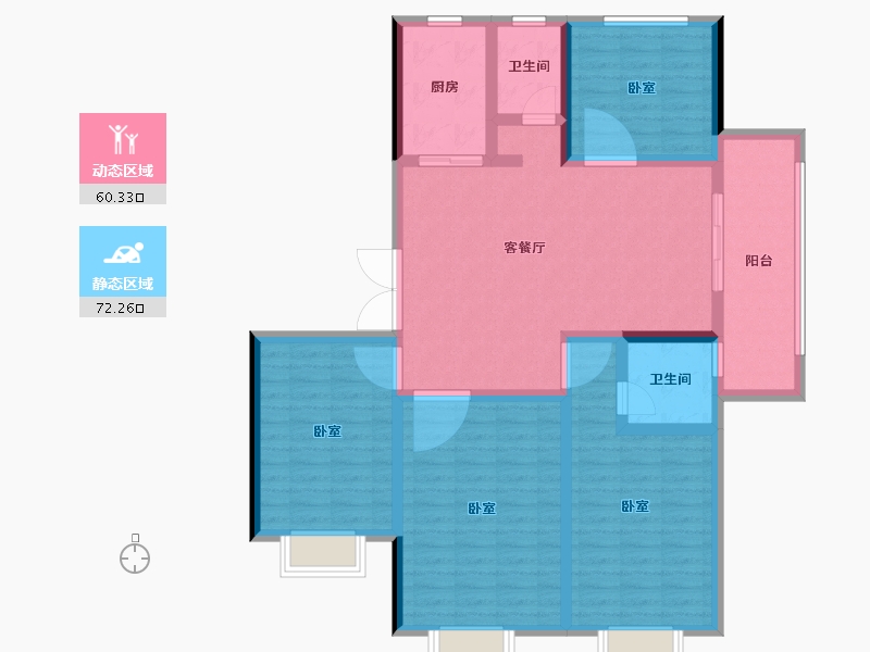 山东省-泰安市-融锦·锦华园-119.00-户型库-动静分区