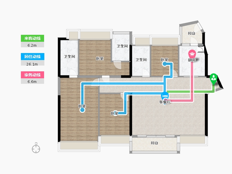 广东省-广州市-新世界天逸-144.26-户型库-动静线