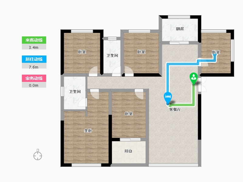 湖南省-衡阳市-融冠蜜城-112.00-户型库-动静线