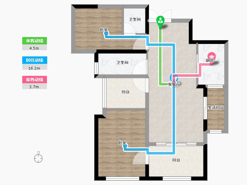 湖南省-常德市-德商·汇景城-80.02-户型库-动静线