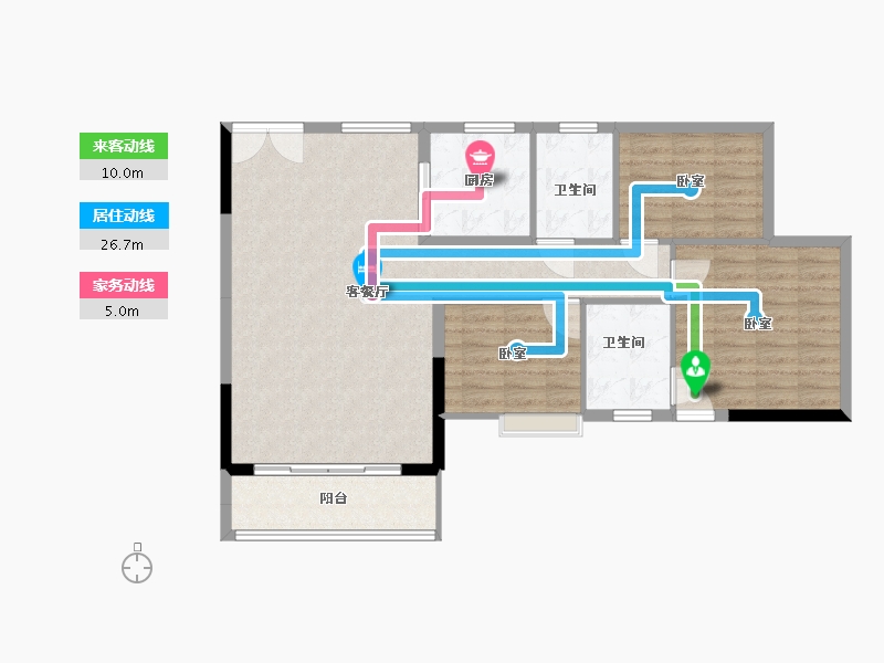 湖南省-郴州市-国明玺悦府-96.00-户型库-动静线