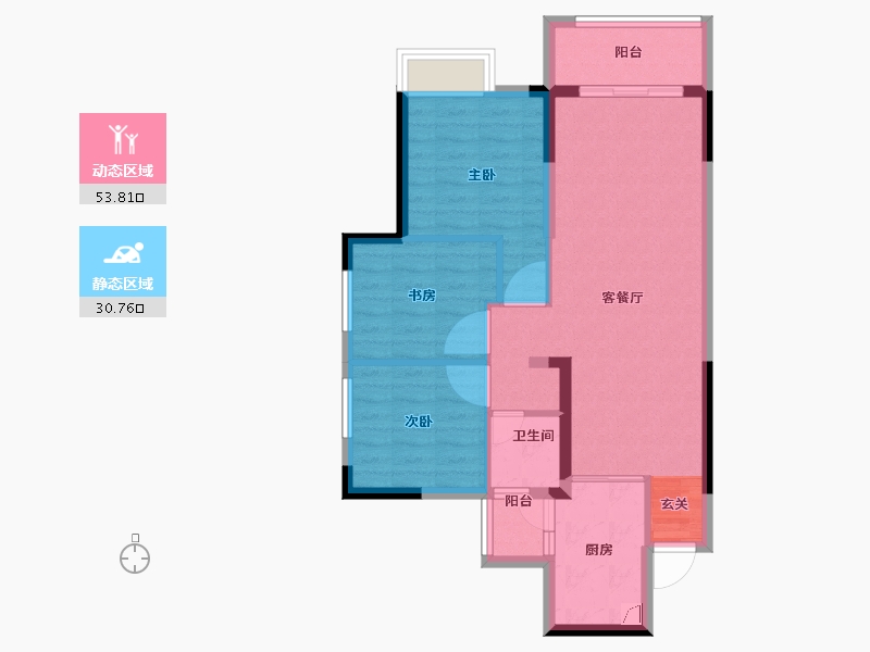 广东省-清远市-清远佳兆业城市广场-75.49-户型库-动静分区