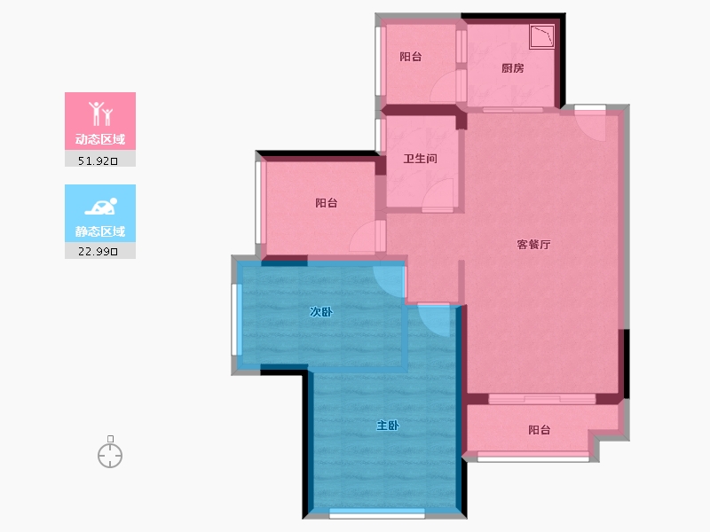 广东省-深圳市-花语馨-66.00-户型库-动静分区