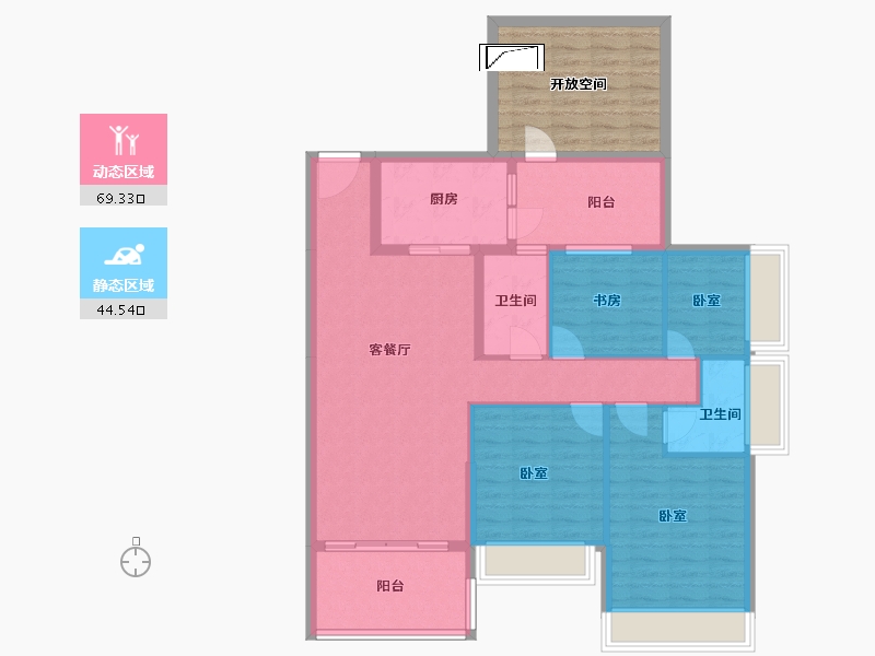 广东省-湛江市-康馨嘉园-114.03-户型库-动静分区