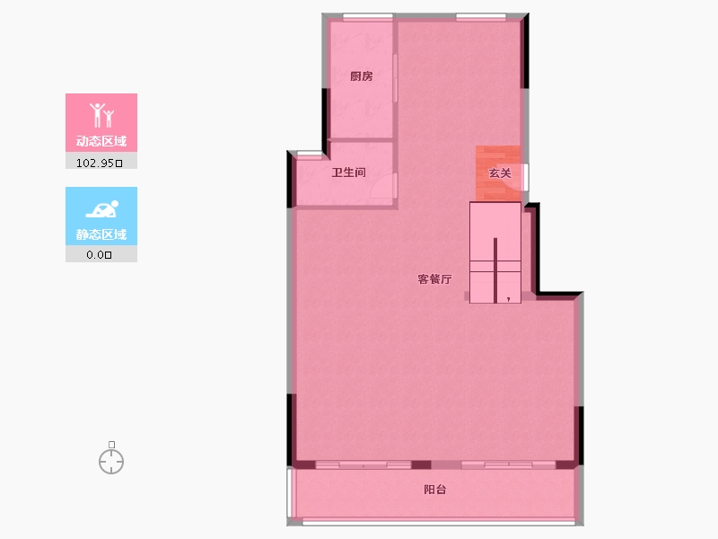 福建省-福州市-世茂云樽-95.51-户型库-动静分区