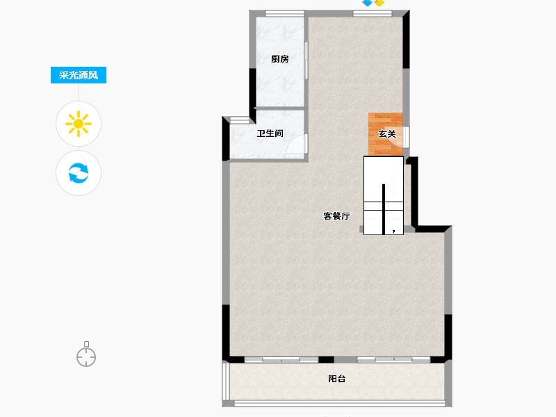 福建省-福州市-世茂云樽-95.51-户型库-采光通风