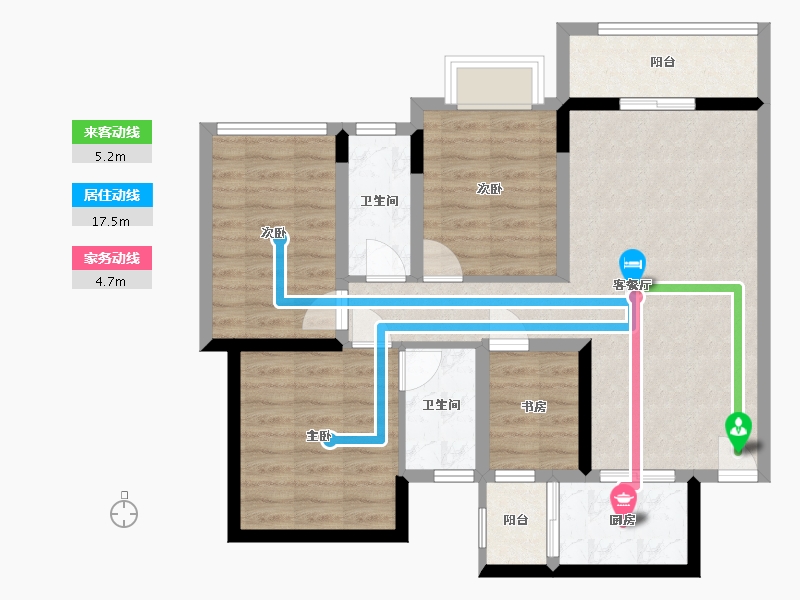 广东省-深圳市-恒地悦山湖-85.28-户型库-动静线