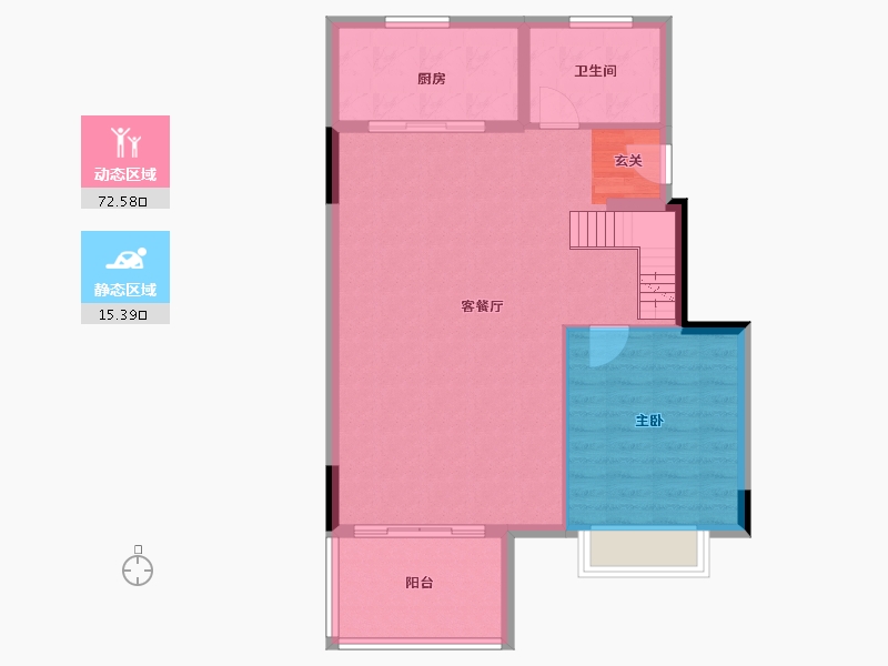 福建省-福州市-世茂云樽-81.00-户型库-动静分区