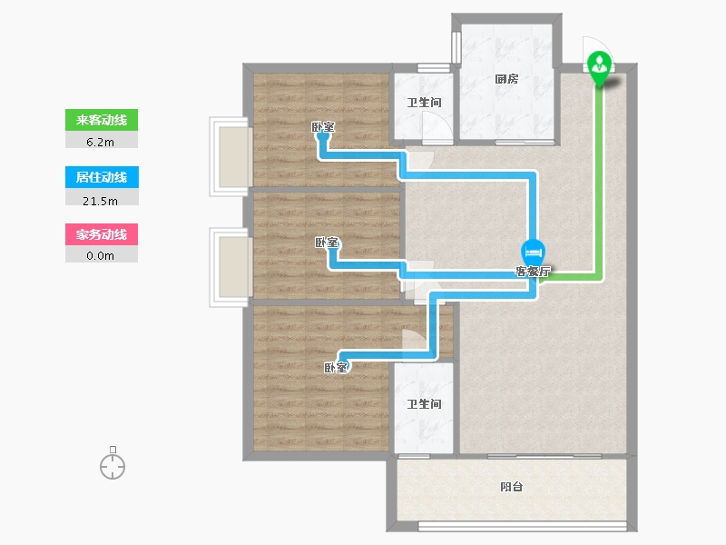 广东省-梅州市-龙腾一品-99.03-户型库-动静线