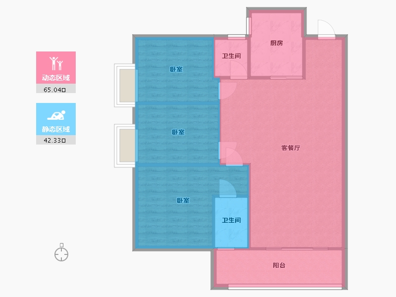 广东省-梅州市-龙腾一品-99.03-户型库-动静分区