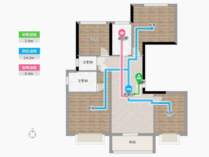 浙江省-湖州市-中梁首府-103.22-户型库-动静线