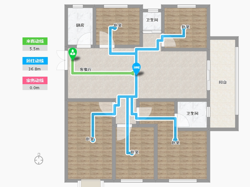 山东省-泰安市-融锦·锦华园-141.99-户型库-动静线