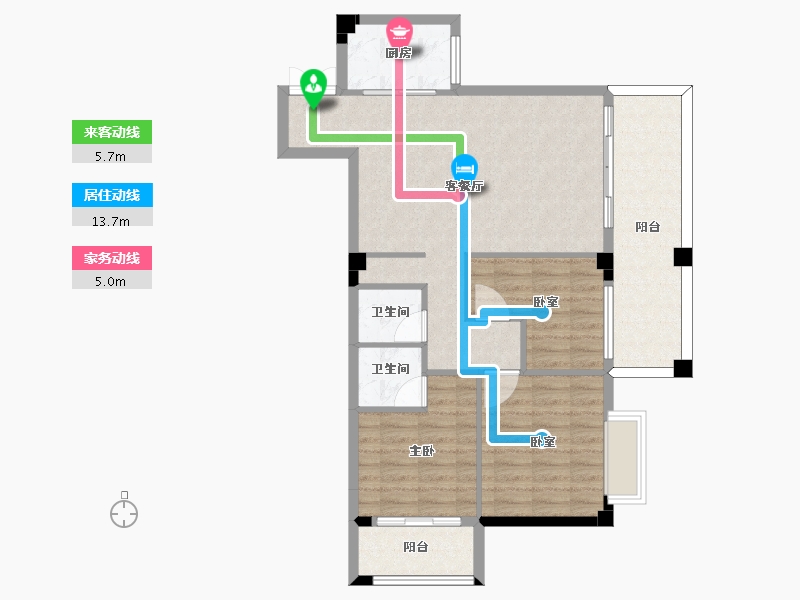 湖南省-郴州市-宏祥龙溪湾-89.03-户型库-动静线