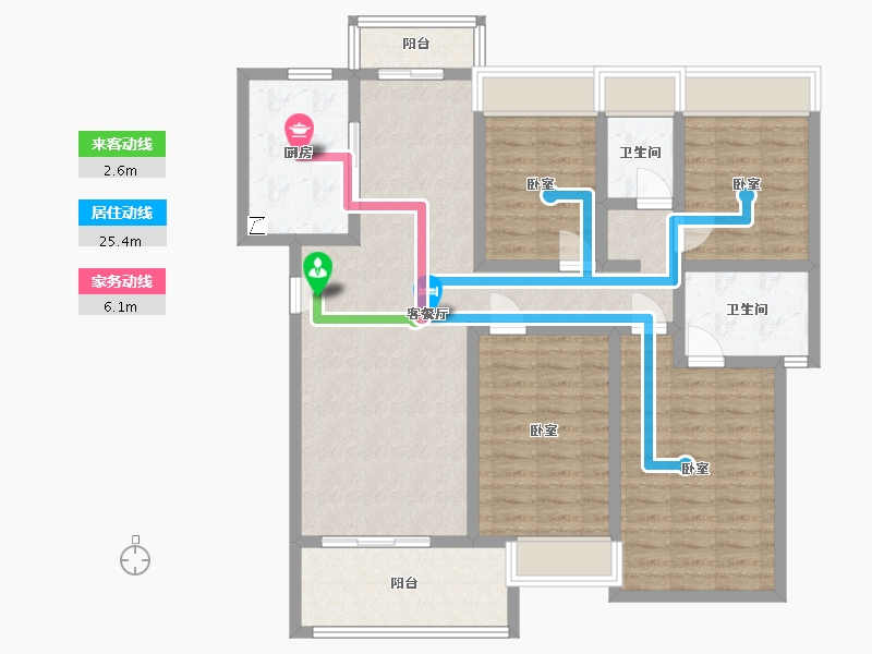 湖北省-孝感市-孝感保利香颂-112.47-户型库-动静线