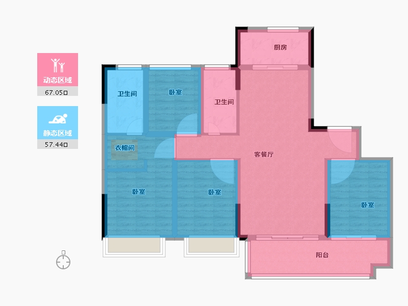 广东省-广州市-华润置地·广州瑞府-112.00-户型库-动静分区