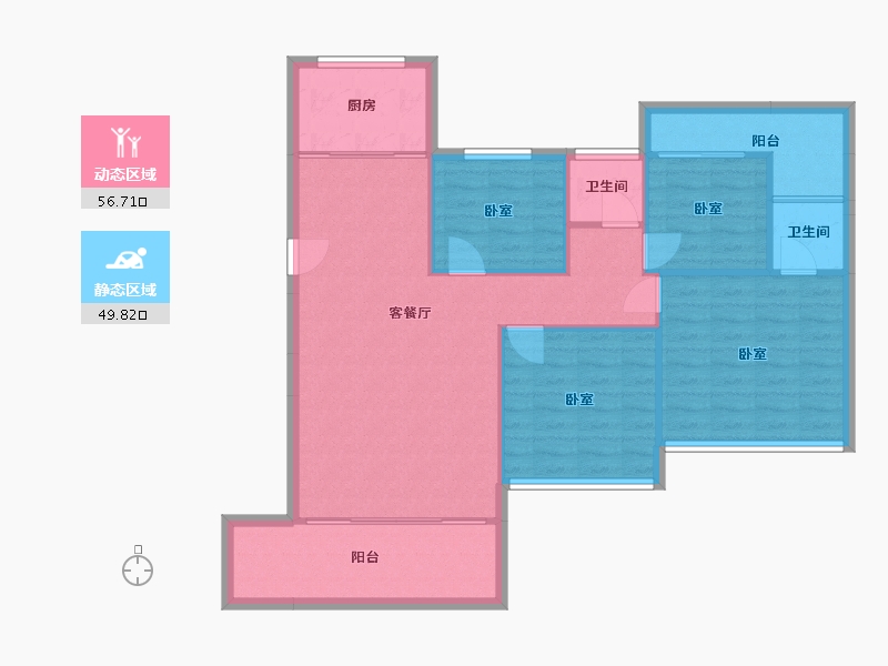 湖南省-衡阳市-瀚海·领秀城-97.38-户型库-动静分区