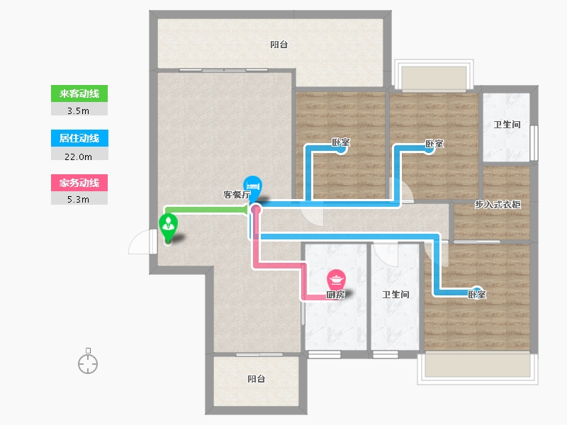 湖南省-衡阳市-中城绿洲-112.15-户型库-动静线