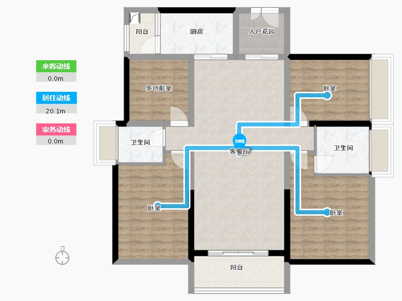 广东省-东莞市-鼎峰尚境-111.63-户型库-动静线