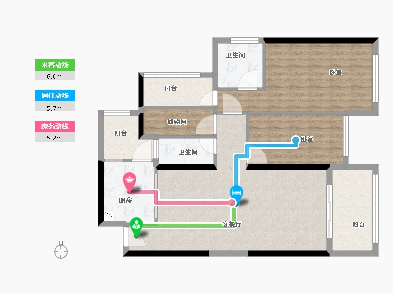 广东省-深圳市-天健天骄北庐-98.00-户型库-动静线